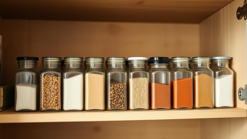 organize spice rack efficiently