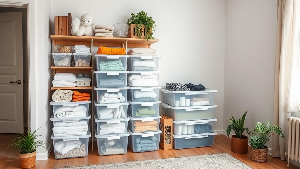 organize with storage containers