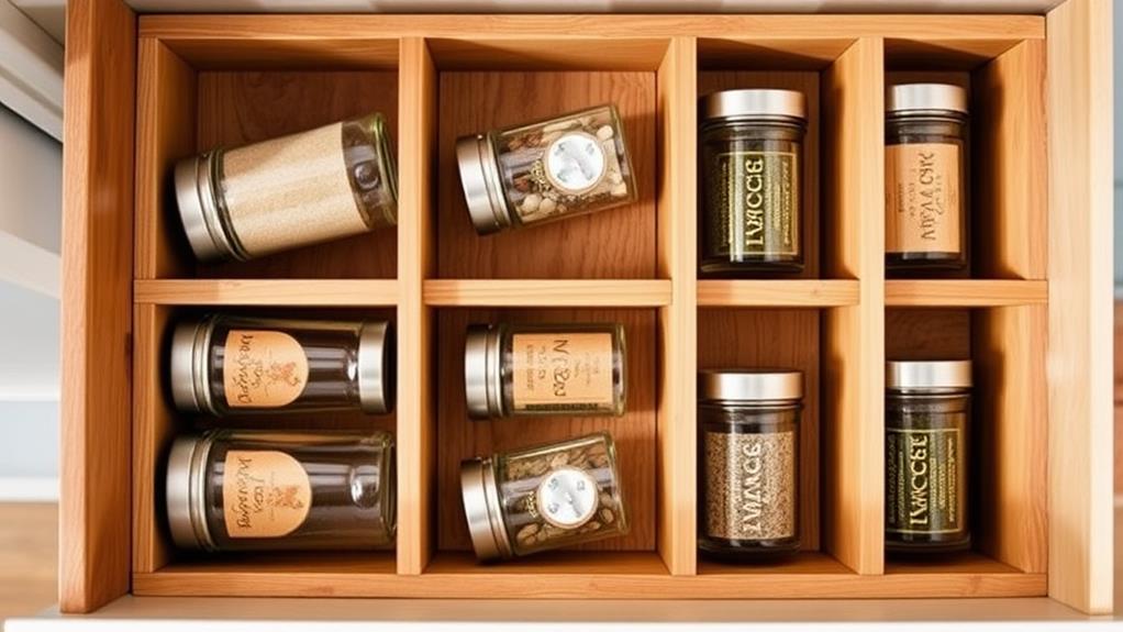 organize your spice cabinet