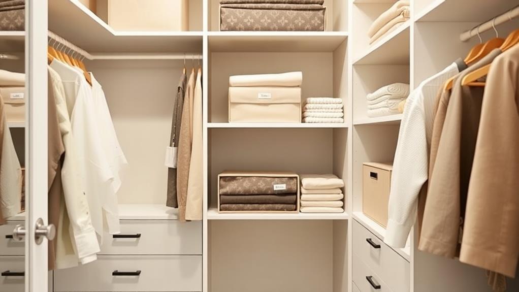 organized closet space solution