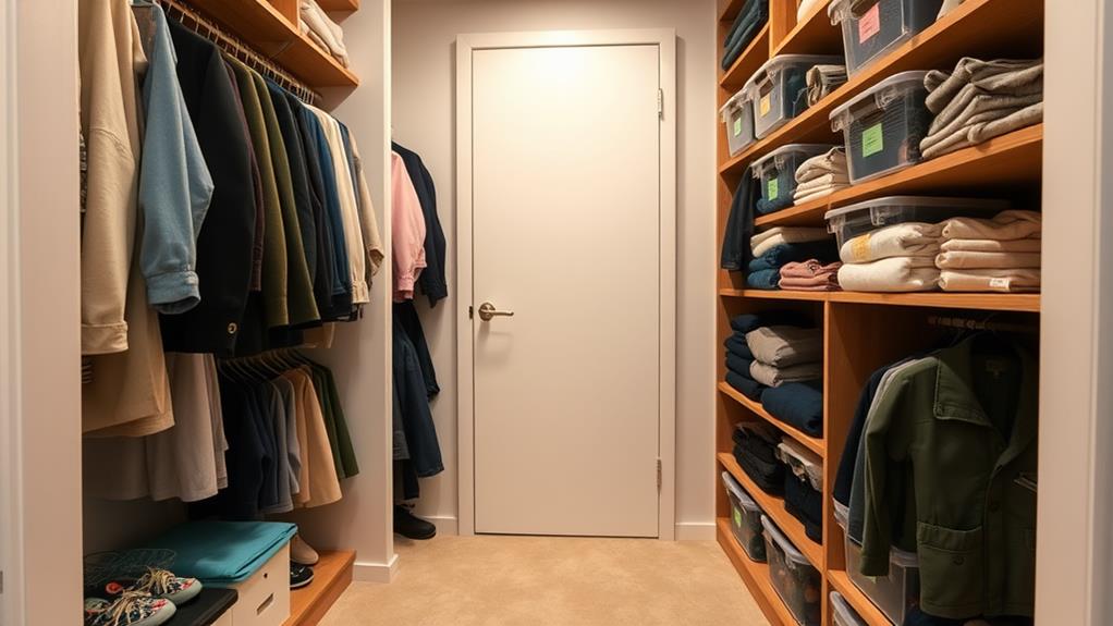 organized clutter free storage space