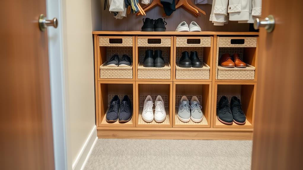 organized shoe storage solution