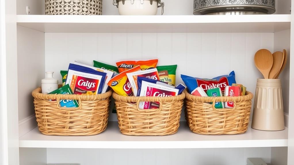 organized snack storage method