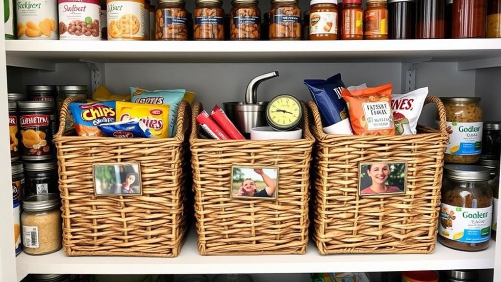 organized snack storage solution