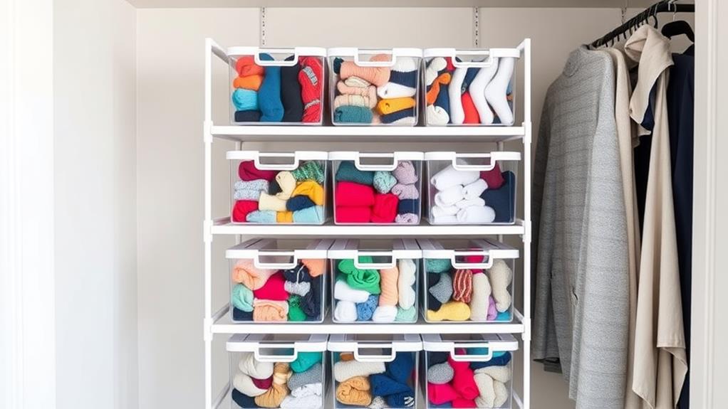 organized sock storage solution