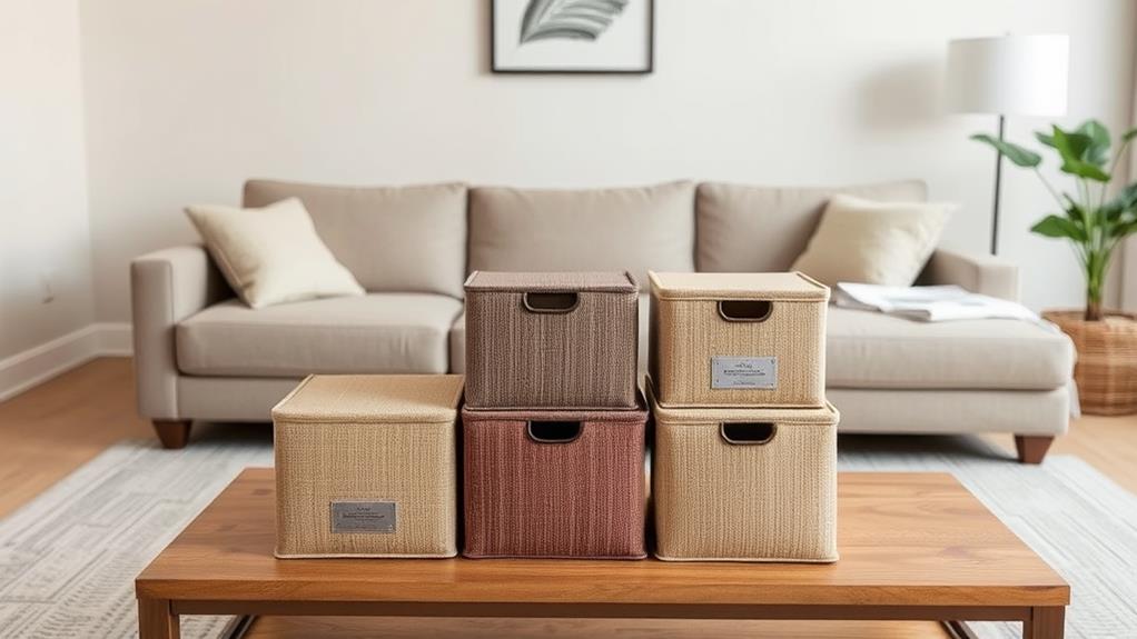 organized soft fabric containers