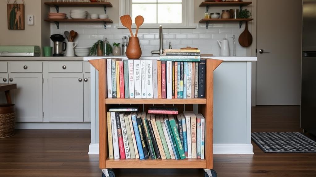 organizing kitchen reference books