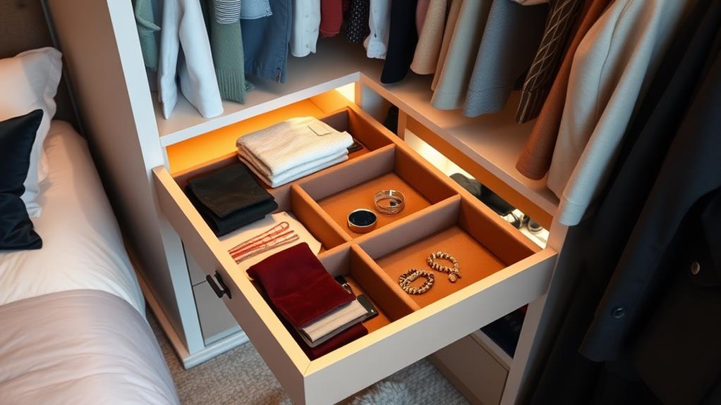 organizing small storage spaces