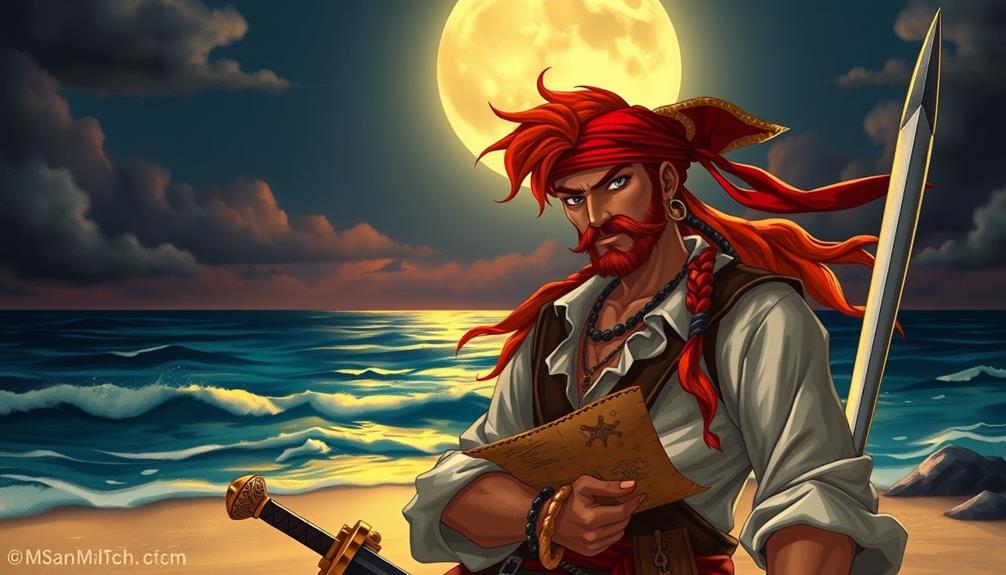 pirate costume red hair