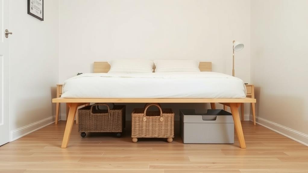 raise bed storage space