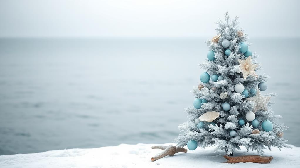 seaside holiday tree decor