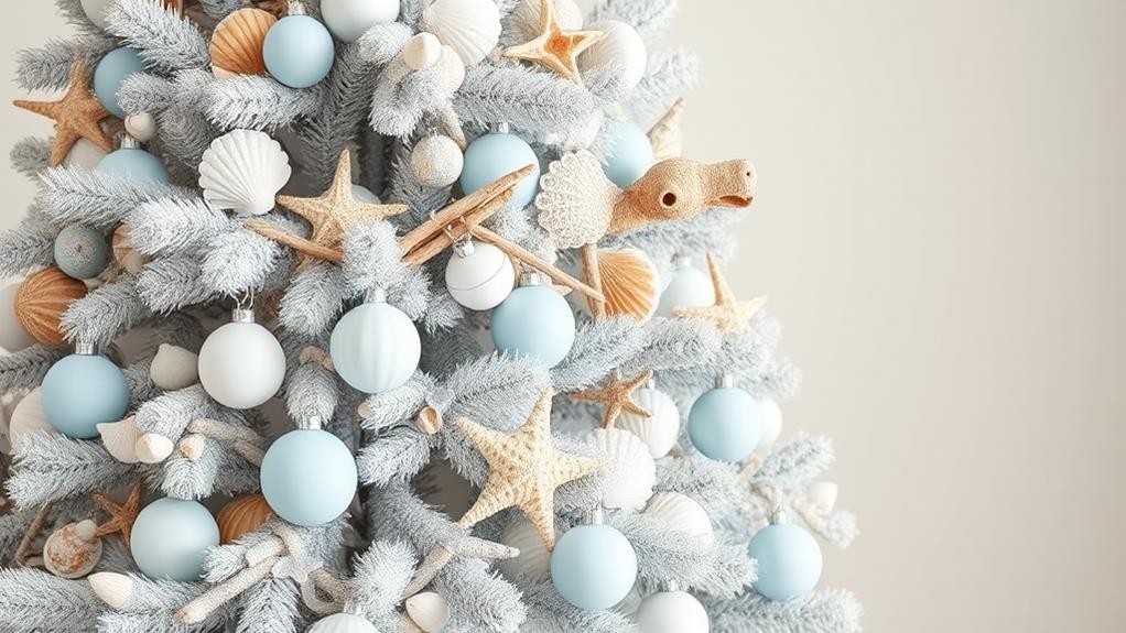 seaside inspired holiday decor