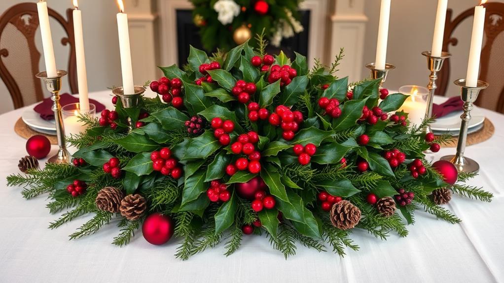 seasonal decor with foliage