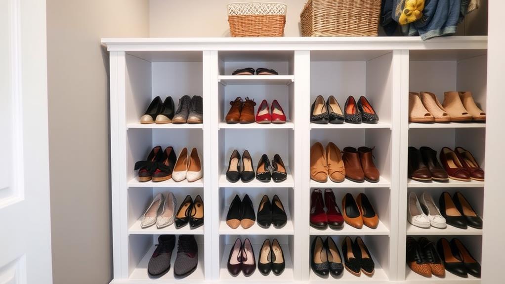 shoe cubbies maximize space