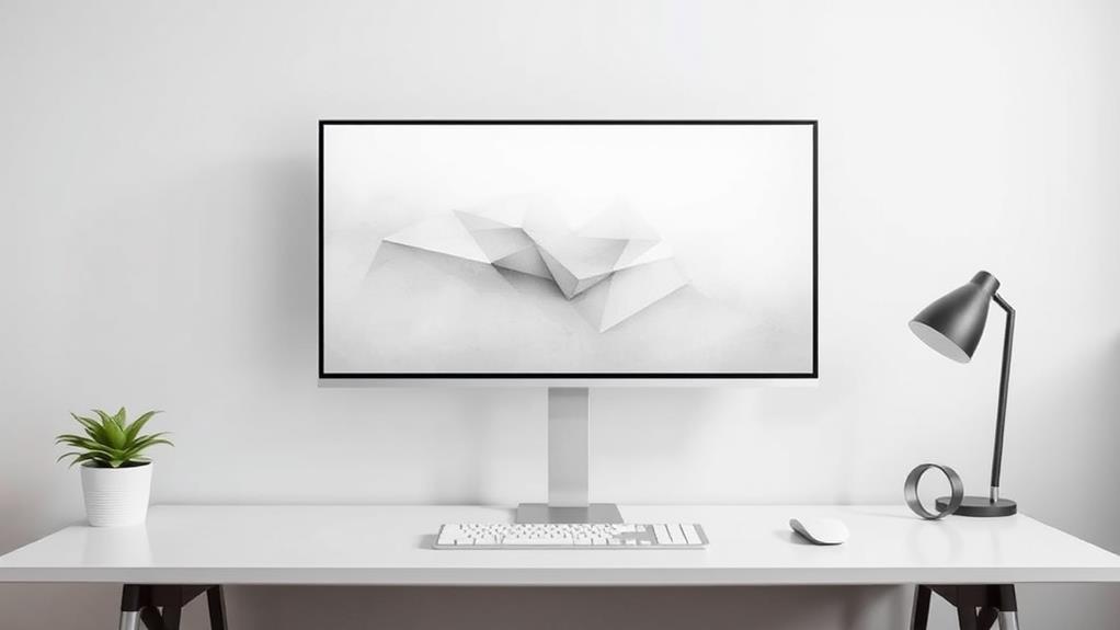 simple desk space inspiration