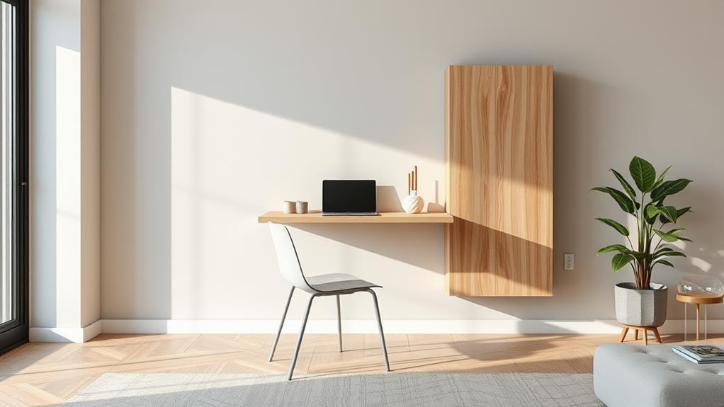 space saving desk design solution