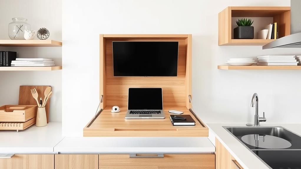 space saving laptop workstation solution