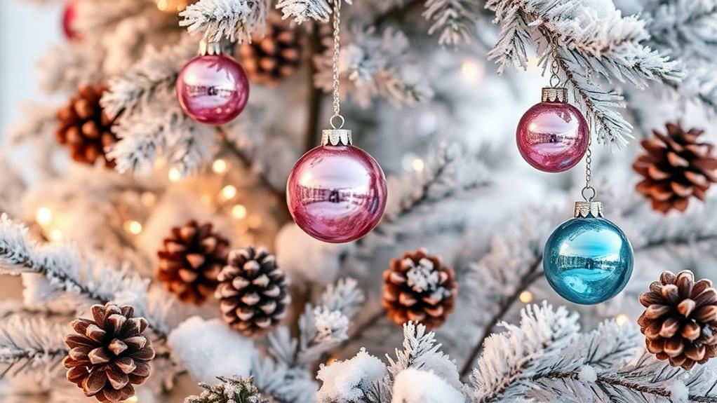 sparkling colorful tiny ornaments