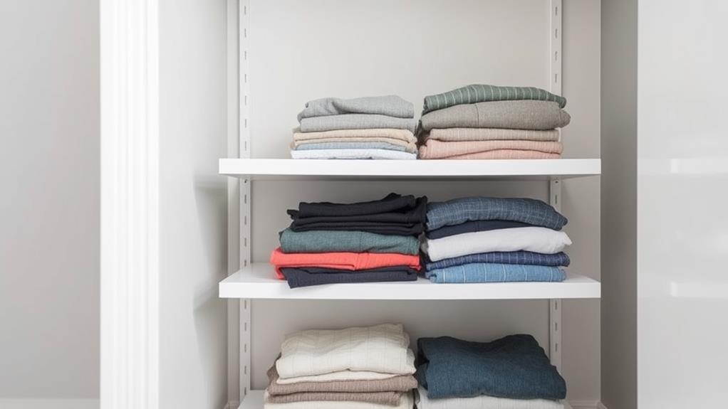 storage for folded garments