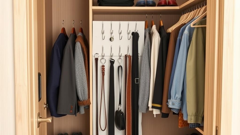 storage for hanging belts