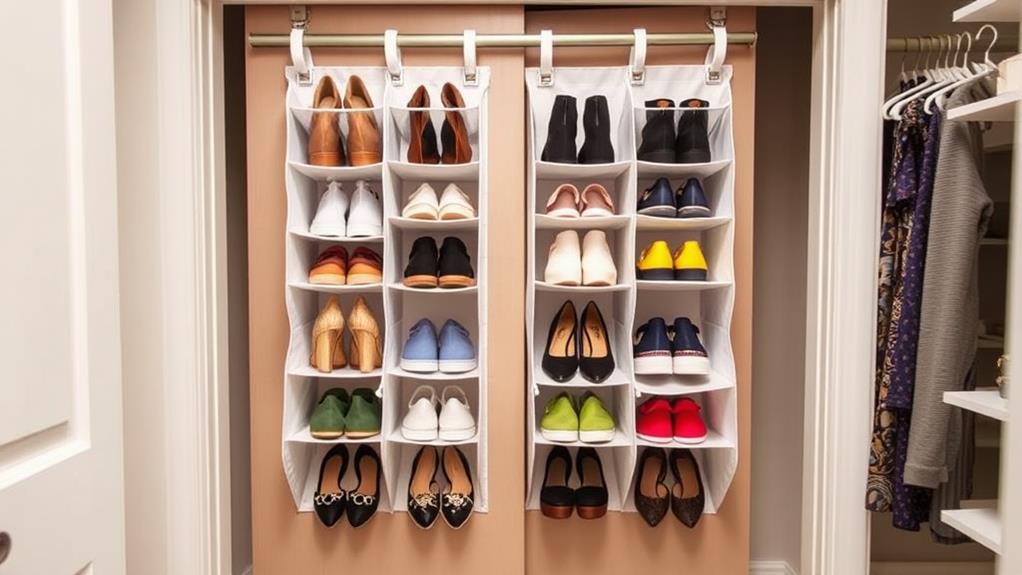 storage for shoes behind