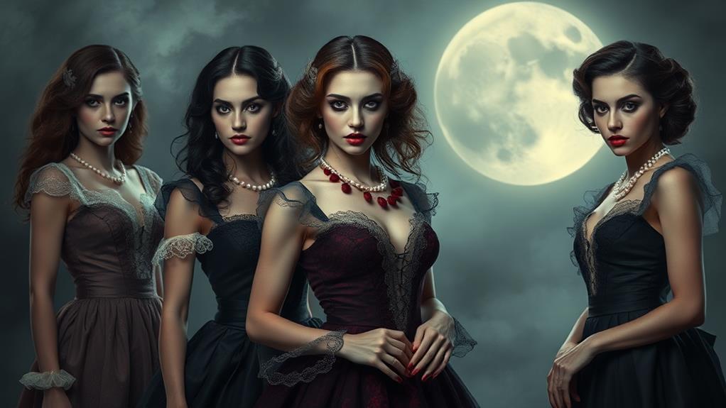 sultry seductive gothic beauties