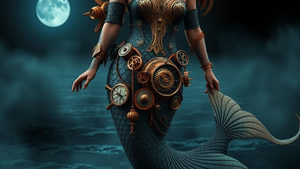 victorian era mermaid fantasy creature