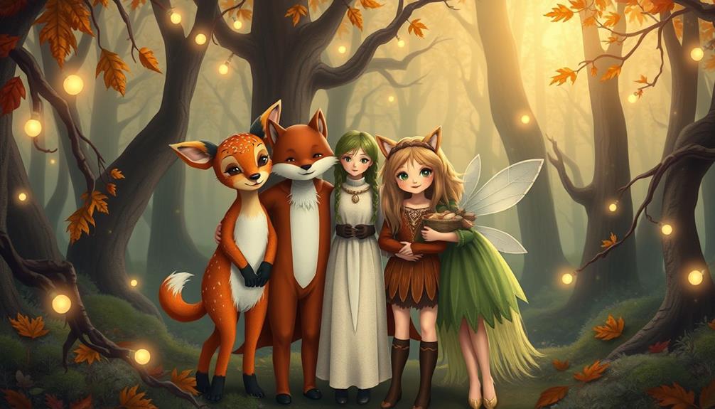 whimsical woodland magical beings