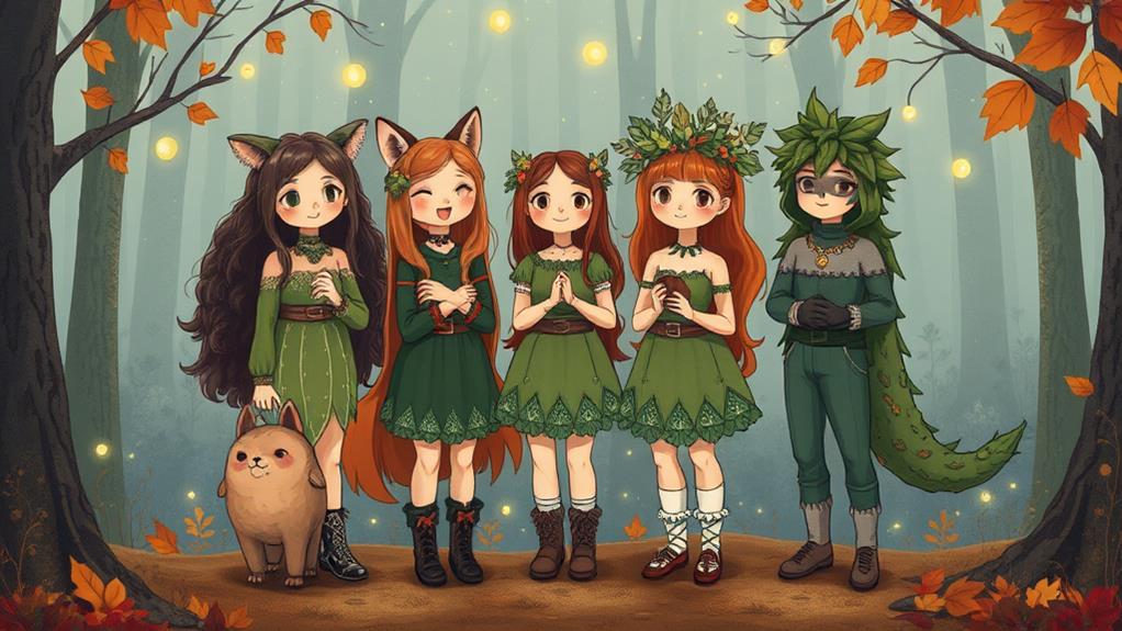 whimsical woodland magical beings